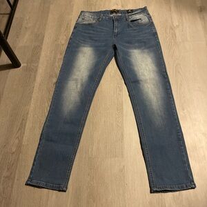 Ring of Fire Men's Slim Blue Jeans